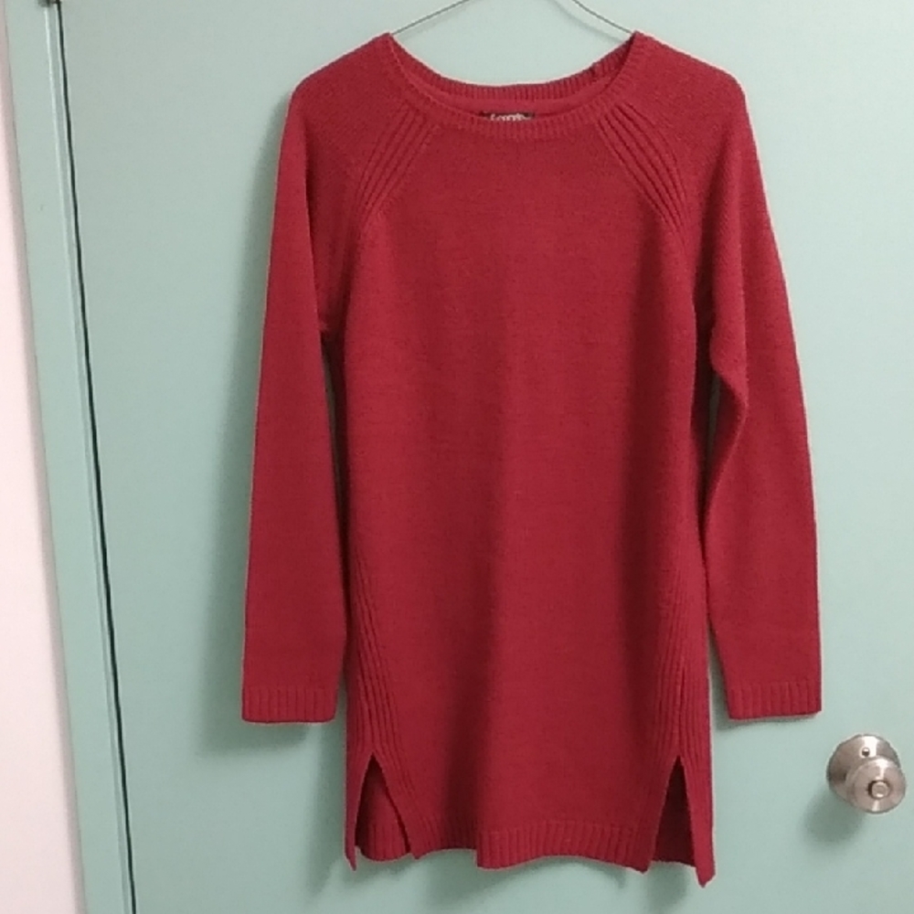 Burgandy Long Sleeve Sweater Dress Size Medium